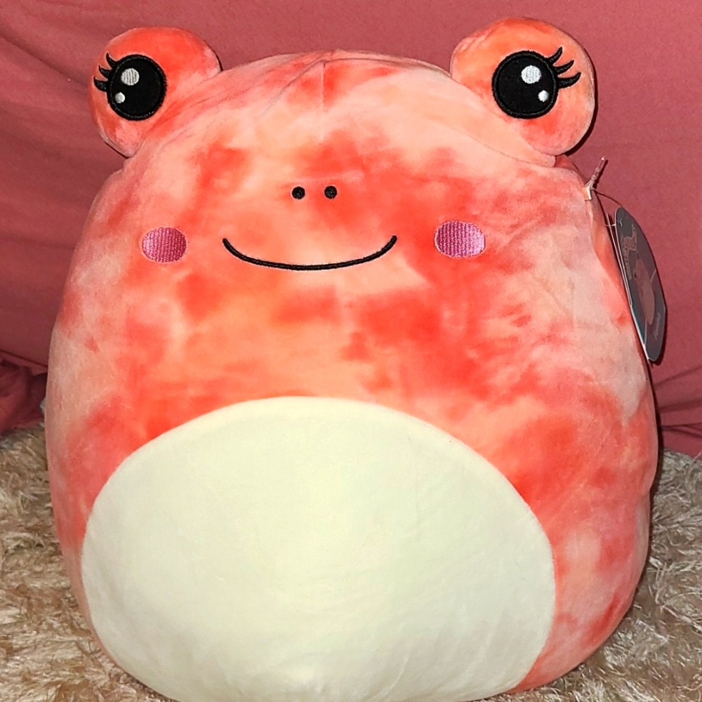 Fanina the Pink Frog (14”) NWT Squishmallows Kellytoy